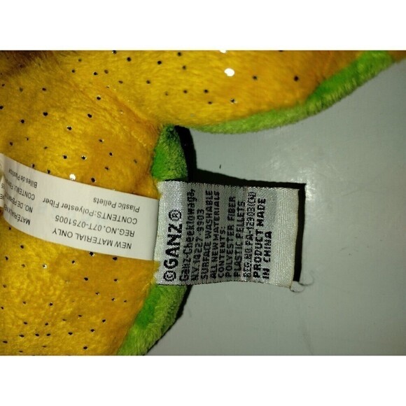 Ganz WebKinz Tree Frog Looks Like Code Is Still sealed Neon Green with Glitter - Picture 7 of 12